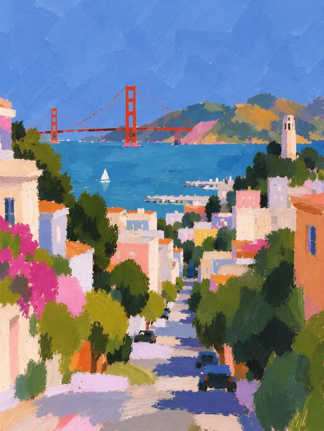 Impressionist painting of a city street from the GPT Image 2.5 family