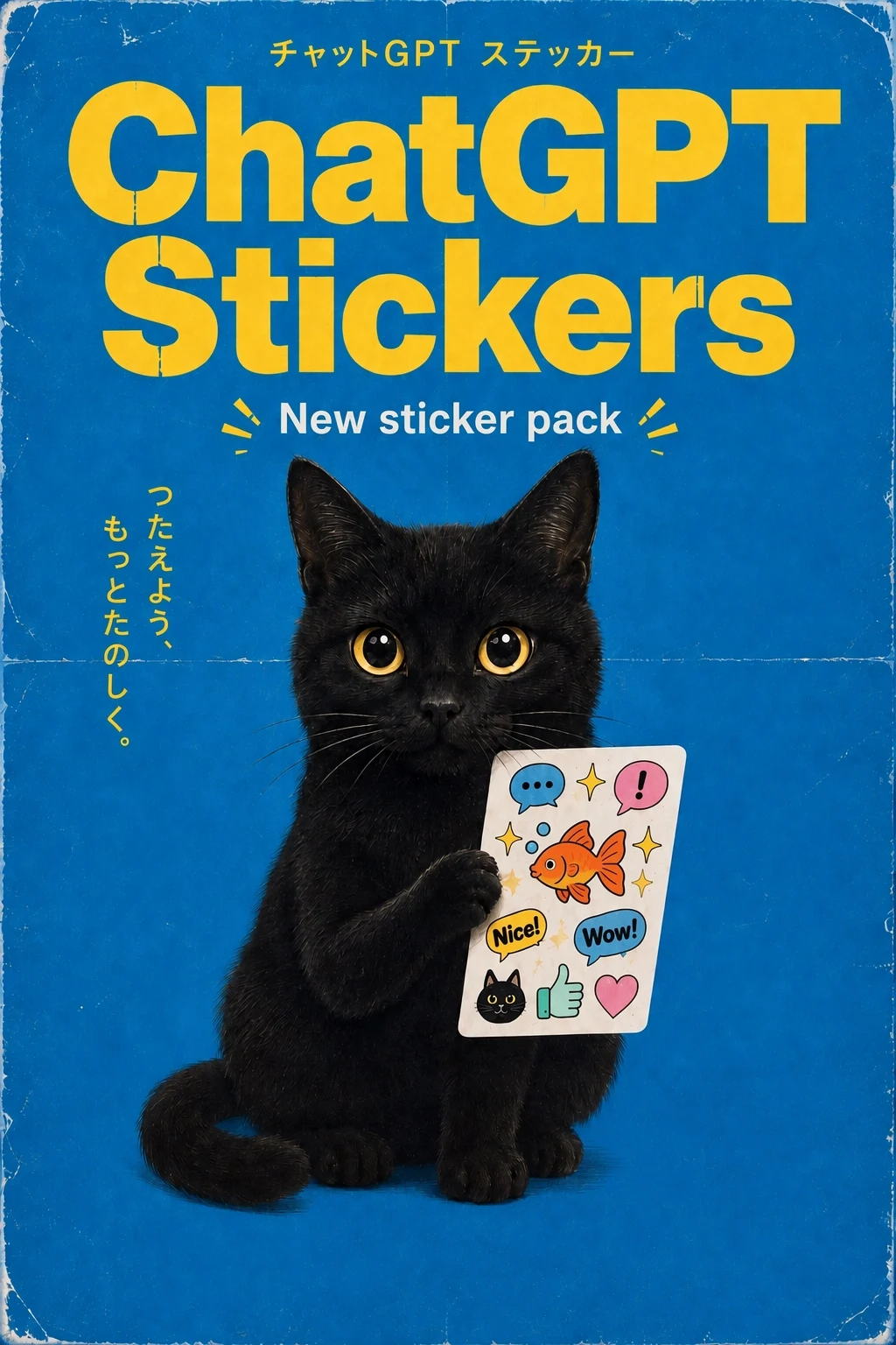 Matching set of expressive stickers from the GPT Image 2.5 family