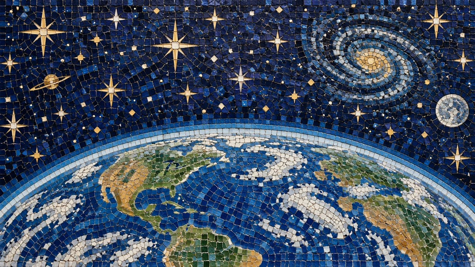 Mosaic of tiny tiles and rich colour detail, by the GPT Image 2.5 family
