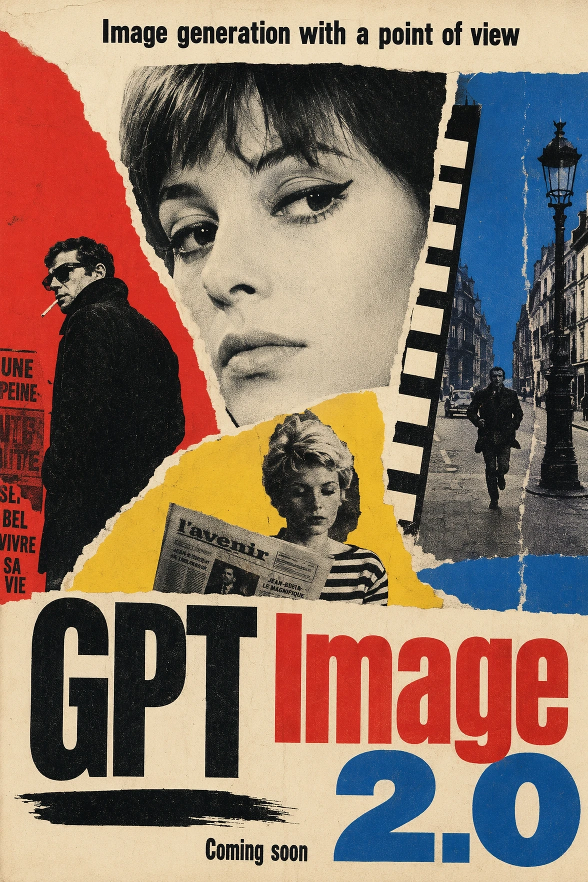 GPT Image 2 vintage film poster with strong type hierarchy