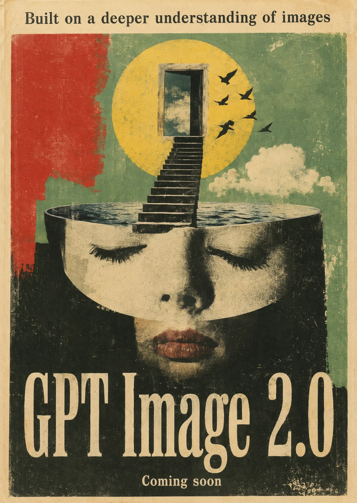 Surreal GPT Image 2 editorial poster on the theme of seeing and understanding